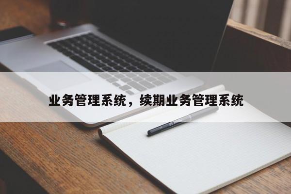 业务管理系统，续期业务管理系统