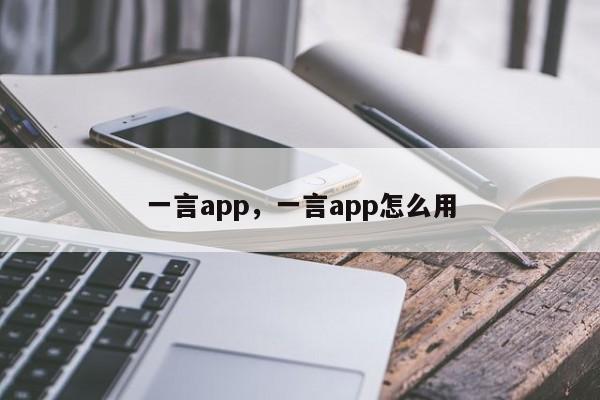 一言app，一言app怎么用